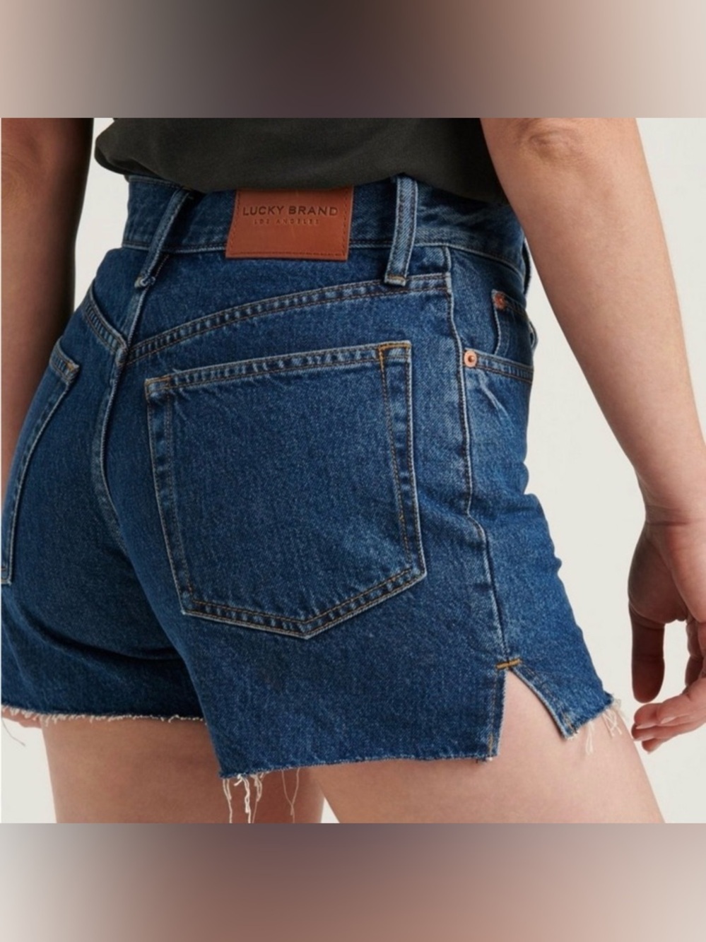 Lucky Brand Dark Blue Denim Jean Shorts